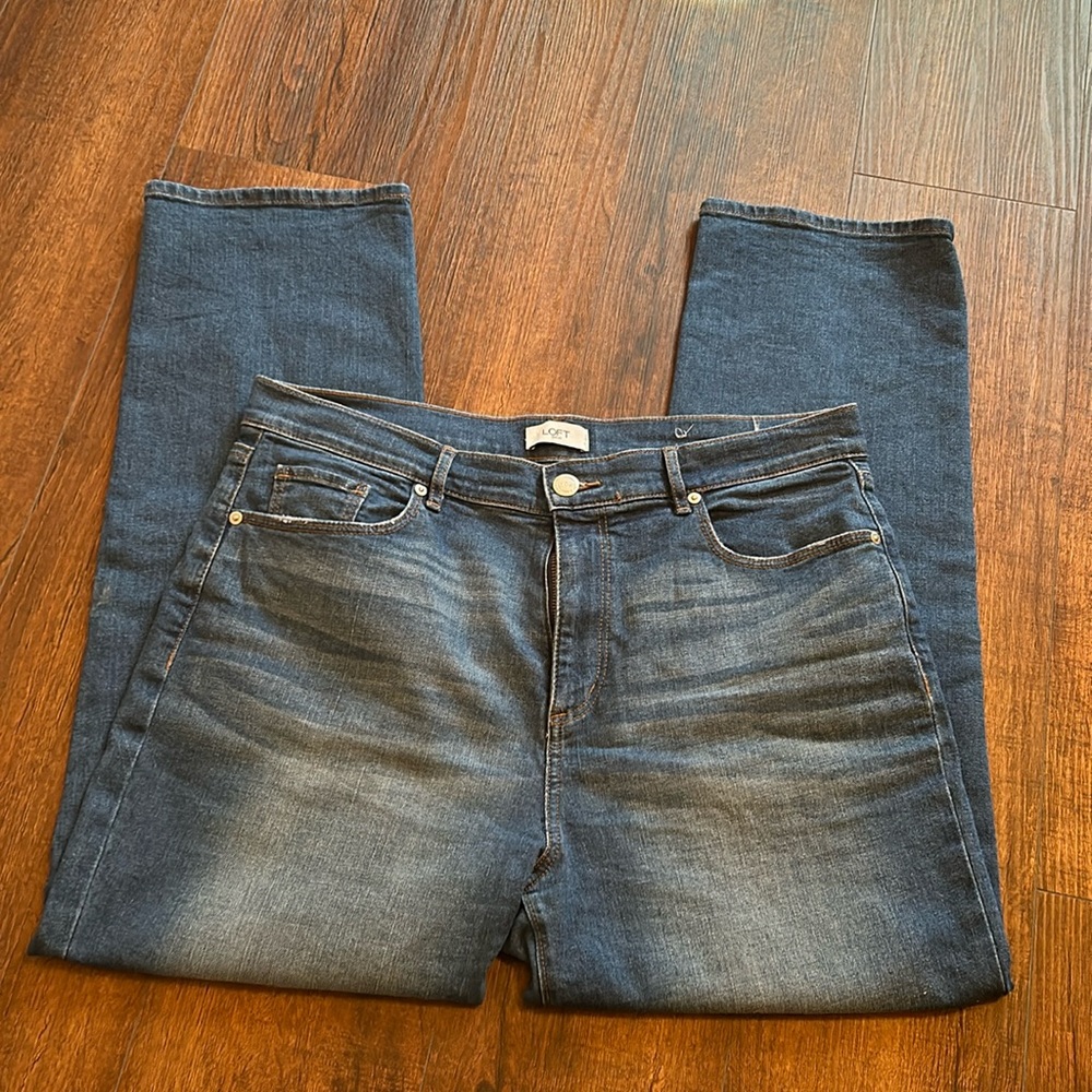 Ann Taylor Loft High Rise Straight Jean